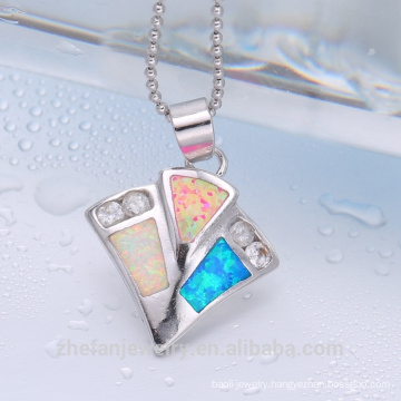 New jewelry 2018 opal pendant white and blue fashion pendant